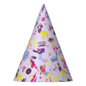 グルービローラディスコリラミレニアルパーティーレトロ パーティーハット (左)