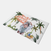 グルービーか人離れである|水彩トレンディーレトロ ドアマット (アングル)