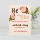 グルービーなアイスコーンのジェンダーリビール He or She 招待状 (スタンド正面)