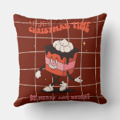 グルービーなクリスマスデイ・スロークッション クッション (裏面)