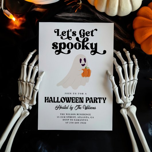 グルービーなゴーストでハロウィンを楽しもう 招待状