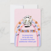 グルービーなゴーストのハロウィンお誕生日会 サンキューカード (正面)