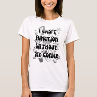 グルービーなスケッチ コーヒー愛好家Tシャツ Tシャツ