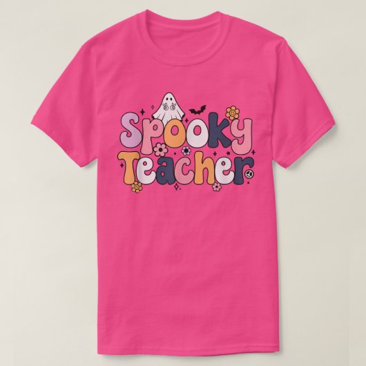 グルービーなハロウィン スポーキーな先生 Tシャツ (デザイン正面)