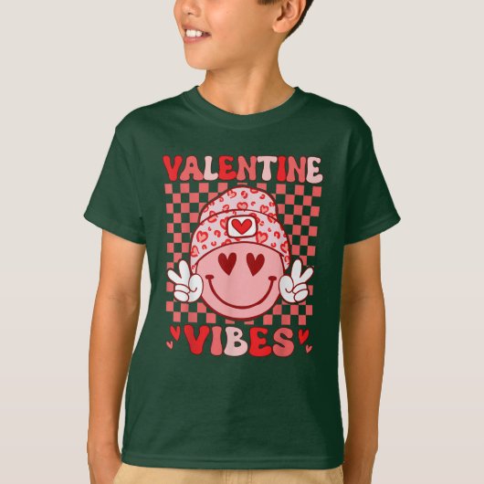 グルービーなバレンタインの雰囲気 バレンタインデー Tシャツ (正面)