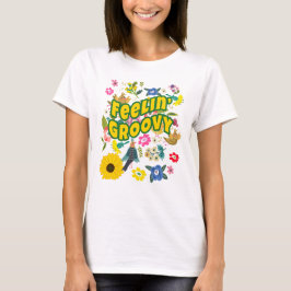 グルービーなヒッピーのジプシー ボーホー Tシャツ