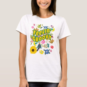 グルービーなヒッピーのジプシー ボーホー Tシャツ