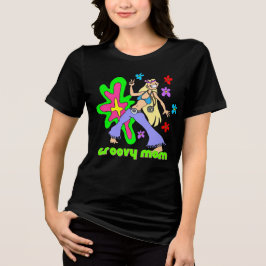 グルービーなヒッピーママTシャツ トライブレンドＴシャツ