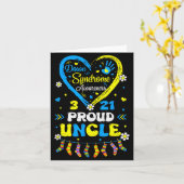 グルービーなプライド ダウン症 おじ 認識 マッチン カード (黄色い花)