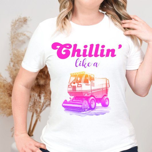 グルービーなレトロピンクのリンク巡航 Tシャツ