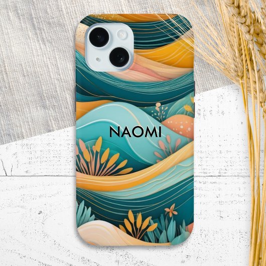 グルービーなレトロ風景のカスタマイズデザイン Case-Mate iPhoneケース