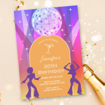 グルービーなレトロ70年代 80年代 ディスコ 30歳の誕生日パーティー