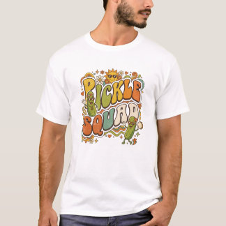 グルービーなレトロ70'sピクルス部隊グラフィック tシャツ