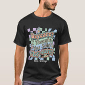 グルービーな保育園プレイケア 面白いバックトゥスクール Tシャツ (正面)