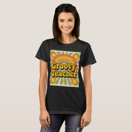 グルービーな先生への感謝を込めて レトロスタイル Tシャツ