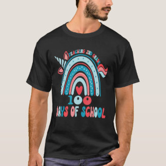 グルービーな授業 2年生 100日目の学校 虹 Tシャツ