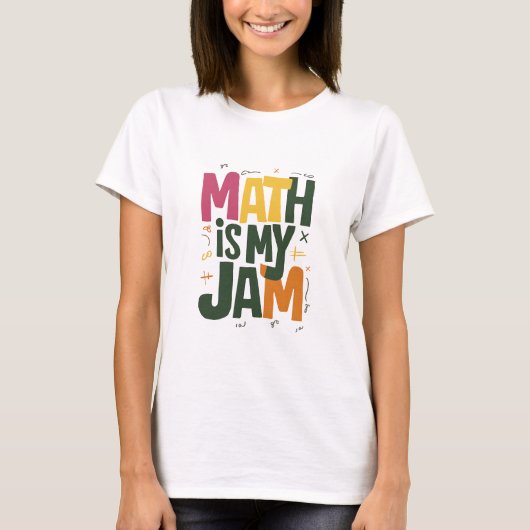 グルービーな数学が大好き 学校再開初日 Tシャツ (正面)