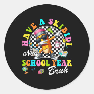 グルービーな新しい学年 スキビディペンシル ラウンドシール