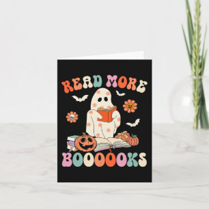 グルービーな本をもっと読もう かわいいおばけ ブー 面白いハロウィン カード