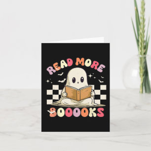 グルービーな本をもっと読もう かわいいおばけ ブー 面白いハロウィン カード