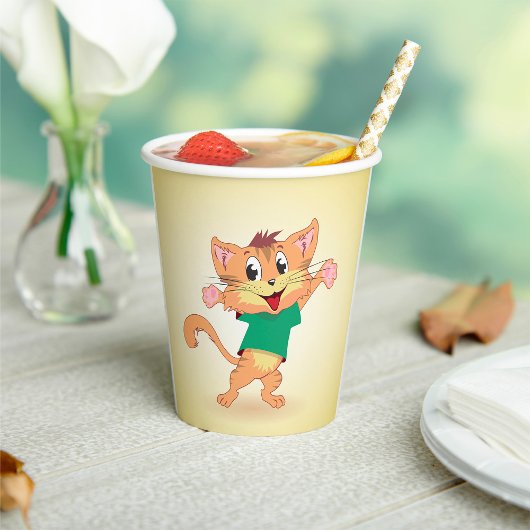 グルービーな猫 紙コップ