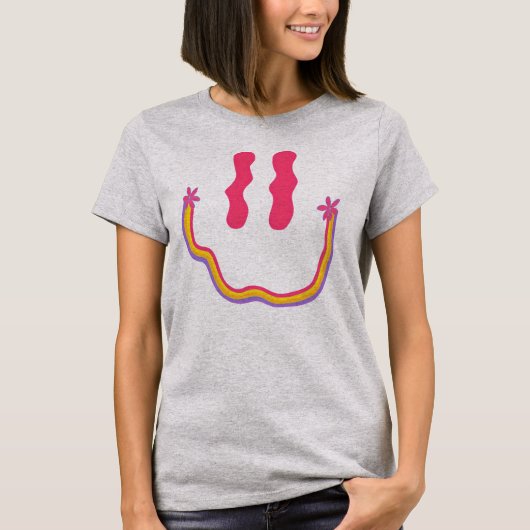 グルービーな笑顔のTシャツ 🌈✨ Tシャツ (正面)