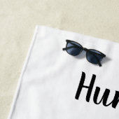 グルービーな緑のカエル ビーチタオル (インサイチュ)