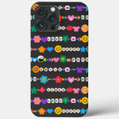 グルービーな良い波動の愛のスマイル レトロビーズ Case-Mate iPhoneケース (裏面)