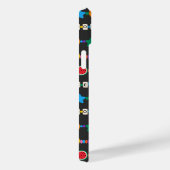 グルービーな良い波動の愛の笑顔のレトロビーズ Case-Mate iPhoneケース (裏面 / 右)