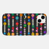 グルービーな良い波動の愛の笑顔のレトロビーズ Case-Mate iPhoneケース (裏面 (横))