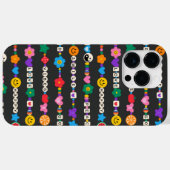 グルービーな良い波動の愛の笑顔のレトロビーズ Case-Mate iPhoneケース (裏面 (横))