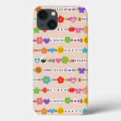 グルービーな良い波動 愛の笑顔 レトロビーズ Case-Mate iPhoneケース (裏面)