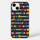 グルービーな良い波動 愛の笑顔 レトロビーズ Case-Mate iPhoneケース (裏面)