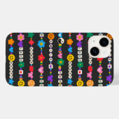 グルービーな良い波動 愛の笑顔 レトロビーズ Case-Mate iPhoneケース (裏面 (横))