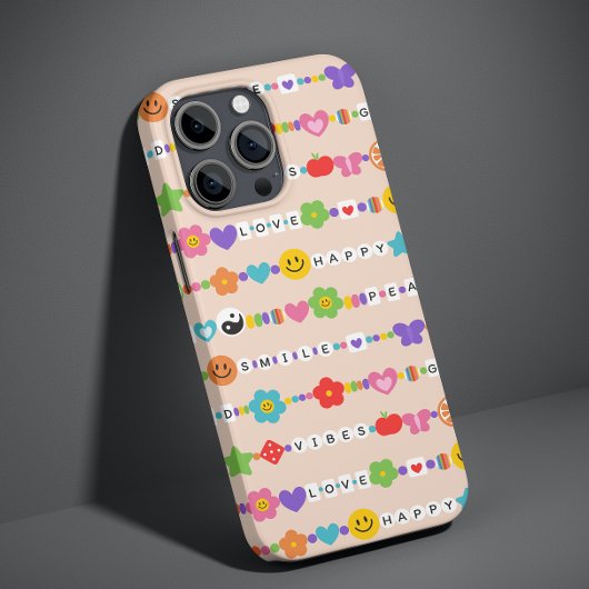 グルービーな良い波動 愛の笑顔 レトロビーズ Case-Mate iPhoneケース
