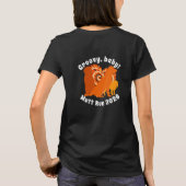 グルービーな雑種犬ラン Tシャツ (裏面)