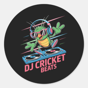 グルービーな音楽が楽しめるDJクリケットビーツ ラウンドシール