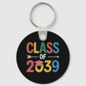 グルービーな2039年卒業生 高校卒業2039年 キーホルダー (正面)