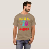 グルービーな70年代のハロウィンコスチューム Tシャツ (正面フル)