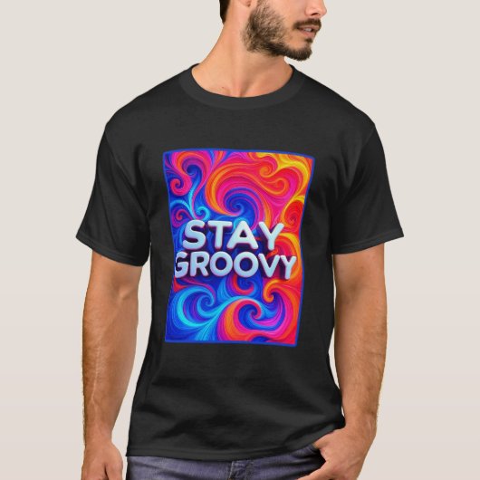 グルービーな70年代を生きよう Tシャツ (正面)