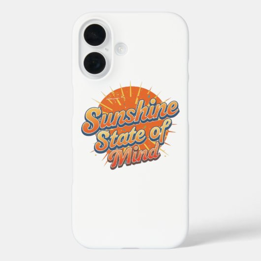 グルービーな70年代スタイルの夏の夕焼け Case-Mate iPhoneケース (裏面)