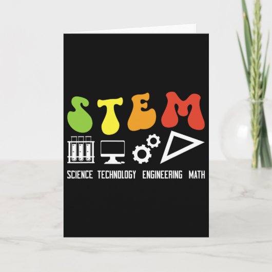 グルービーなSTEM教師への感謝STEM教育 カード (正面)