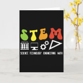 グルービーなSTEM教師への感謝STEM教育 カード (黄色い花)