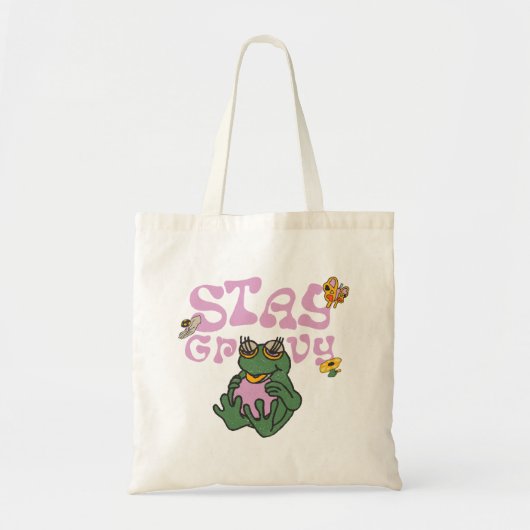 グルービーに滞在 トートバッグ (正面)