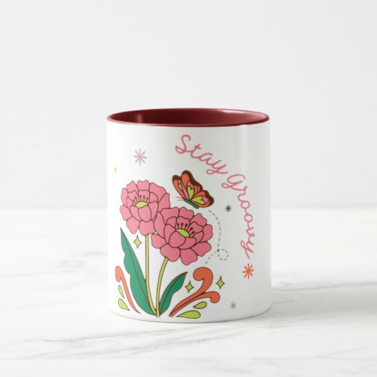 グルービーに滞在 マグカップ (中央)