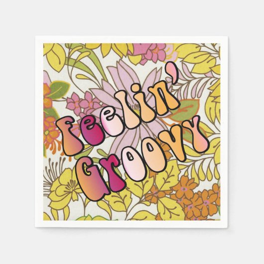 グルービーを感じる スタンダードカクテルナプキン (正面)