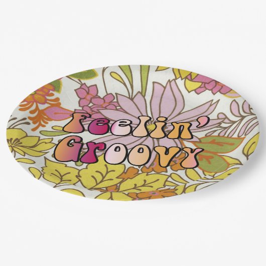 グルービーを感じる ペーパープレート (アングル)
