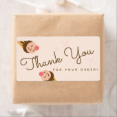 グルービーアイスクリームコーンサンキュースクエア  ラベル (インサイチュ)