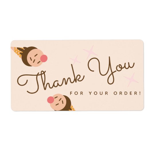 グルービーアイスクリームコーンサンキュースクエア  ラベル (正面)