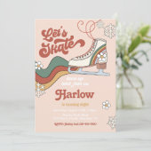 グルービーアイススケートで滑る誕生日招待状 |アイススケート 招待状 (スタンド正面)